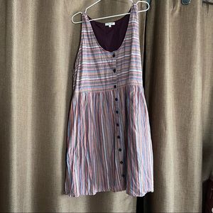 Madewell striped tank dress 3x